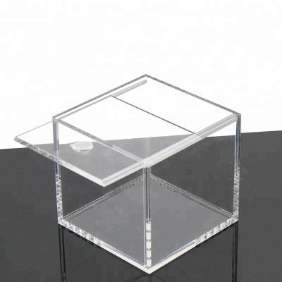 China Luxury And Eco-friendly Hot Sale Small Acrylic Plastic Gift Box Box With Sliding Lid for sale