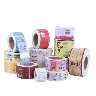 China Waterproof Custom Label Self Adhesive Packaging Label Printing Color Printing Waterproof Roll for sale