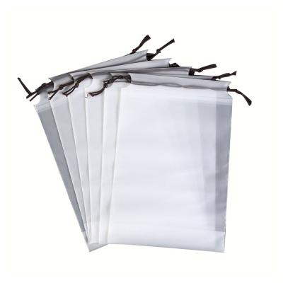 China 2021 Interesting Price Pe Moisture Proof Storage Clear Plastic Drawstring Gift Bag for sale