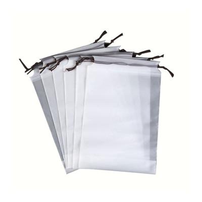 China Custom Transparent Plastic Pe Drawstring Bags Moisture Proof Moisture Proof for sale