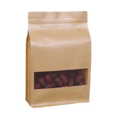 China Custom Kraft Limited Time Recyclable Special Zipper Paper Stand Up Bags for sale