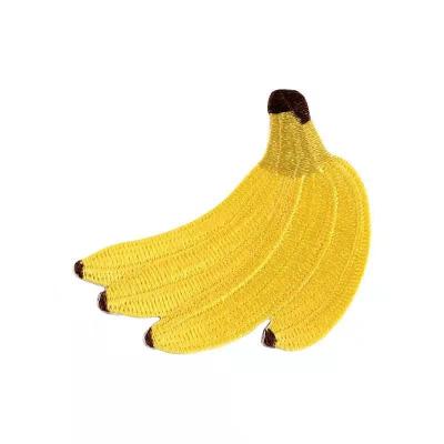 China China Viable Factory Wholesale Custom Banana Embroidery Patch For Clothing Decoration Iron On Patch for sale