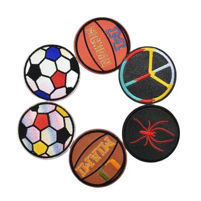 China Viable China Factory Wholesale Custom Soccer Computer Embroidery Patches Boys Clothing Decoration Patches for sale