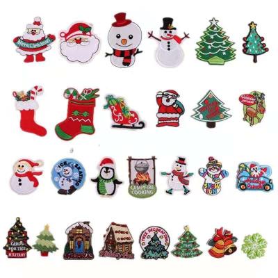 China Wholesale Custom Christmas Cartoon Embroidery Patch Clothing Decoration Patches Viable for sale