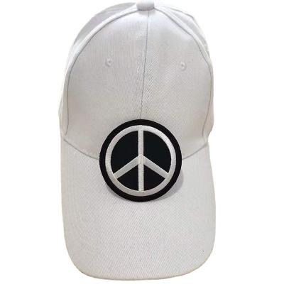 China Viable China Factory Price High Quality Peace Sign Embroidery Patch Best For Hat Apparel Embroidery Patch for sale