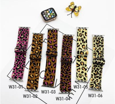 China Replacement Watch Bands Fashion Hot Sale Nylon Ethnic Style Elastic Loop Watchband For Apple Watch 7 6 5 4 3 2 1 for sale