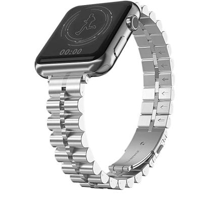 China Replacement Watch Bands Fragrance Stainless Steel Metal Super Thin Watch Band For Apple Watch 7 6 5 4 3 2 1 for sale