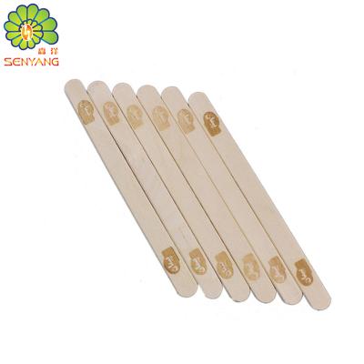 China Sustainable Timber Disposable Hot Stamp Wooden Hot Stamped Wooden Stick For Ice Cream for sale