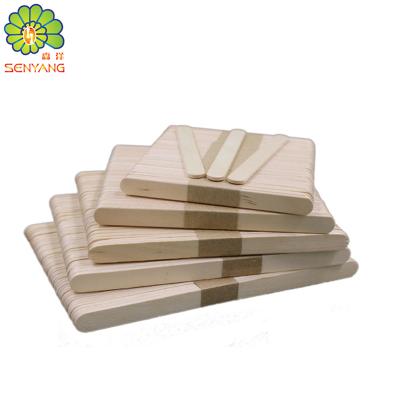 China Sustainable Wooden Snack Sticks Biodegradable Healthy Food Grade Ice Cream Sticks for sale