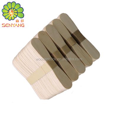 China High Quality Disposable Tableware Ice Cream Scoop Wooden Spoon Per Pack for sale