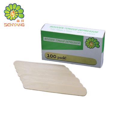 China Adult 150mm Medical Medical Disposable Wooden Spatula for sale