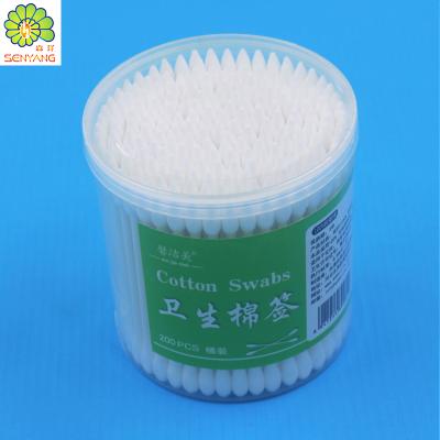 China Baby Medical Wooden Ear Stick Cotton Buds Cleaning Cotton Swabs for sale