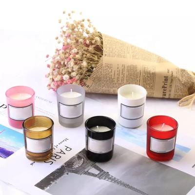 China Wholesale Home Decoration Factory Price Candle Jar Wedding Candlestick Fancy Candle Jars With Wooden Lids for sale