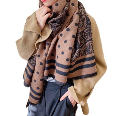 China Double Sided Wholesale Hot Women Cashmere Winter Pashmina Jacquard Shawls Scarves Available Hot Women for sale