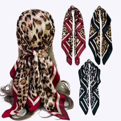 China Square In The Box Fashion New Vintage Cashew 90x90cm Running Square Print Silk Head Wrap Bandana Scarf for sale