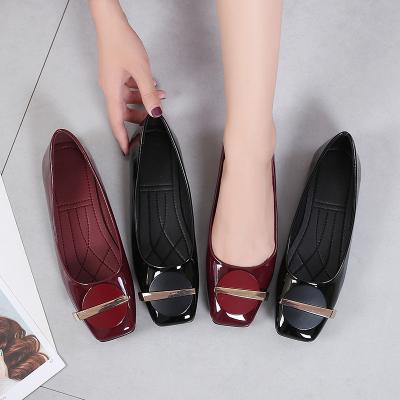 China Other wholesale plus size 41-44 size 41-44 square toe casual shoes woman mules shoes ladies luxury flats for sale