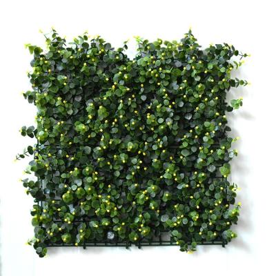 China Contemporary Artificial Boxwood Green Panels Plastic Grass Wall Mat Hedge Boxwood For Wholesale MY2202 for sale