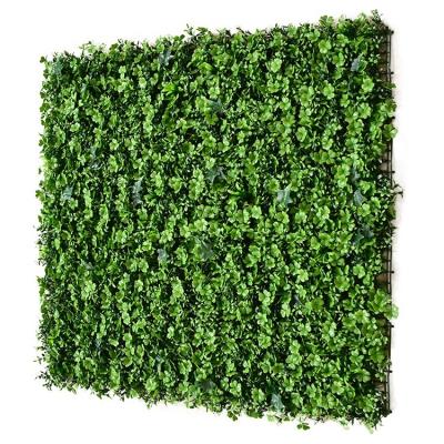 China 5 Pieces Minimalist Artificial Boxwood Hedge Panels UV Protected Faux Greenery Mats For Wedding Decoration for sale