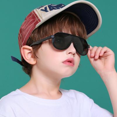 China One Piece Fashion Sunglasses Kids Polarized Flexible Silicone Sun Glass Baby Boys Girls Kids Sunglasses Soft Frame Shades UV400 Eyewear for sale