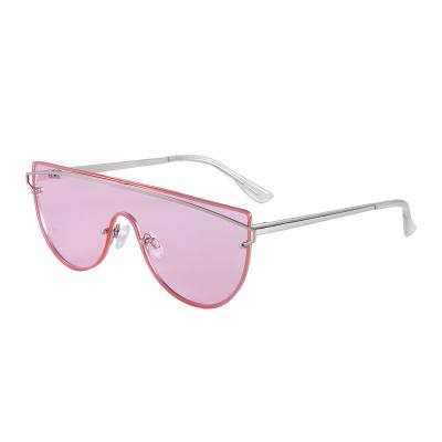 China Fashion Sunglasses 3485 Dropshipping Fashion Colorful Ocean Luxury Unisex One Piece Metal Frame Oversized Sunglasses for sale