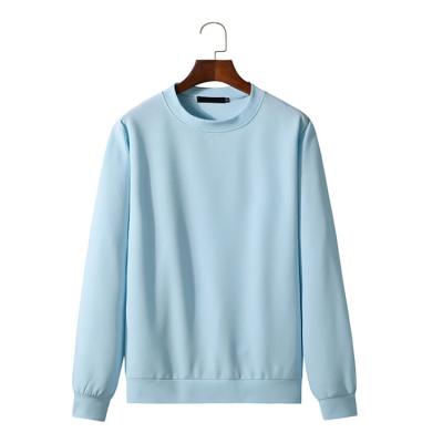 China Anti-Wrinkle Sale Luxury Soft Men's Style Basic White Cotton Long Sleeve Crewneck Sweatshirt From China Supplier for sale