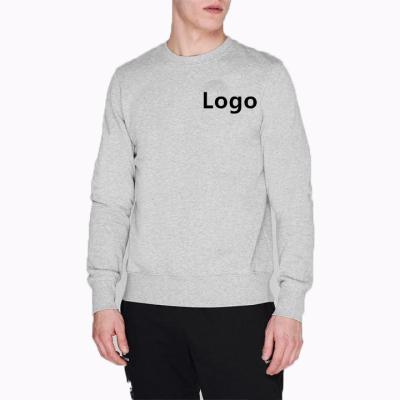 China 2022 High Quality Anti-pilling Cotton French Terry Regular Fit OEM Logo Crew Neck Long Sleeve Pull Over Sweatshirts Mens Sweatshirts for sale