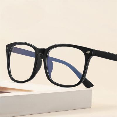 China Gullvine DM8082 Anti Blue Light Glasses Frame Comfortable Glass Myopia Glasses Men Retro Big Frame Glasses Eyeglasses for sale