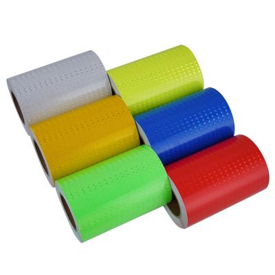 China PVC Conspicuity Crystal Lattice Reflective Warning Tape For Safety Marking for sale