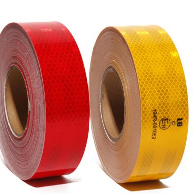 China White Yellow Red PET Prismatic ECE 104R ECE Reflective Tape For Truck for sale