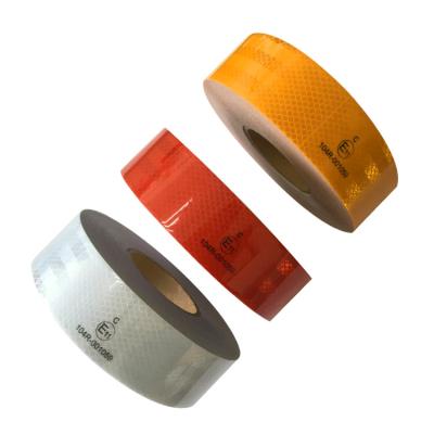 China Red White Yellow Reflective Sticker ECE 104R Reflective Tape For Truck for sale