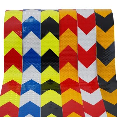 China Self Adhesive Crystal Lattice Reflective Film Road Safety Stripes Reflective Warning Tape for sale