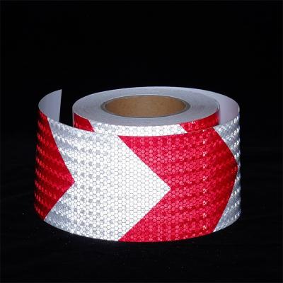 China Self Adhesive Reflective Film Traffic Safety Vehicle Reflective Warning Tape for sale