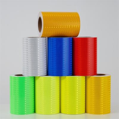 China Crystal Lattice Honeycomb Edge Reflective Film Traffic Safety Reflective Warning Tape for sale