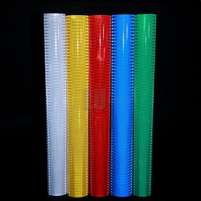 China Self Adhesive Micro Prismatic Reflective Sheeting Vinyl Film For Traffic Signs for sale