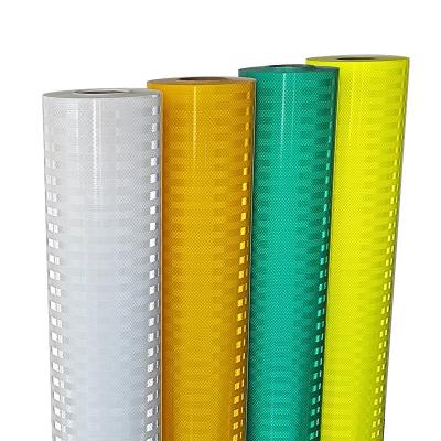 China EGP Micro Prism High Visibility Reflective Vinyl Roll Film For Traffic Signs for sale