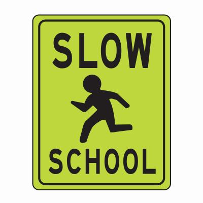 China Mandatory Reflective Traffic Signs Reflective School Signs for Pedestrian Crossing for sale