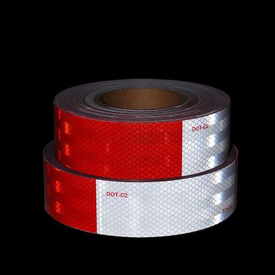 China High Intensity 2 Inch Truck DOT C2  Reflective Trailer Tape Automotive Motorcycle Cargo Tractor Trailer Warning Caution for sale