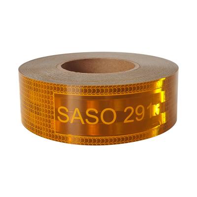 China SASO 2913 Aluminized Reflective Tape Truck Reflective Sticker Saudi Arabria For Safety for sale