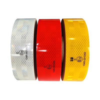 China ECE 104r 2inch Reflective Tape Red White Yellow Night safety Reflective Tape for sale