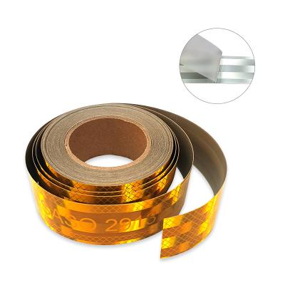 China Aluminized Metalized Saso 2913 2inches 25m 50m Retro Reflective Conspicuity Tape For Saudi Arabia for sale