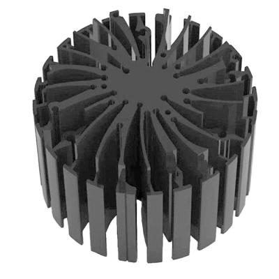 China Custom Good Quality Anodized Sunflower Extrusion Profiles Aluminum Radiator OEM Electrical Product Radiator for sale