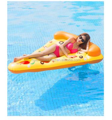 China Komisch Schwimmbad Pizza Schwimmbad 180 x 130 cm Aufblasbare Wasserschwimmer für Erwachsene zu verkaufen