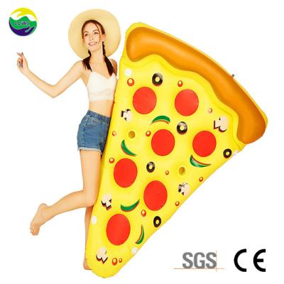 China PVC Ferien Erwachsene Pool Float Slice Aufblasbare Intex Pizza Slice Mat zu verkaufen