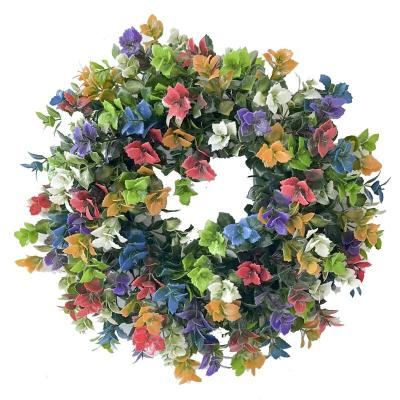 China exterior & best price home decor indoor and outdoor decoration customized artificial wreath for sale