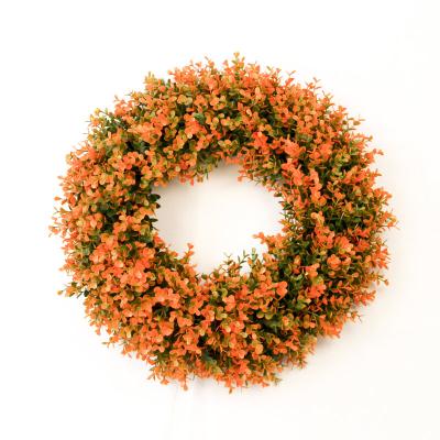 China exterior & Indoor Artificial Outdoor Christmas Wreath Outdoor Decorative Grass Wall Decoration Anti UV for sale