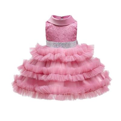 China Kids Girl Dress Use Sequins As Fluffy Princess Dress Fancy Decoration Dress For Birthday Party XZ013 for sale