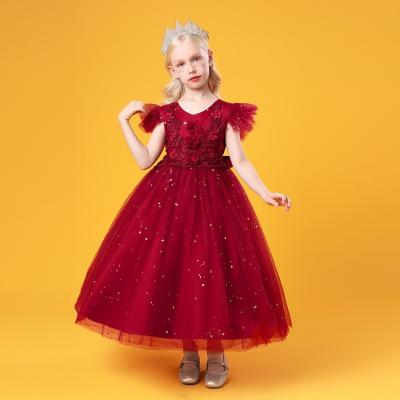 China 2273 Anti-wrinkle CARISA Girl Gauze Lace Flower Dress Performance Dress Birthday Dress for sale