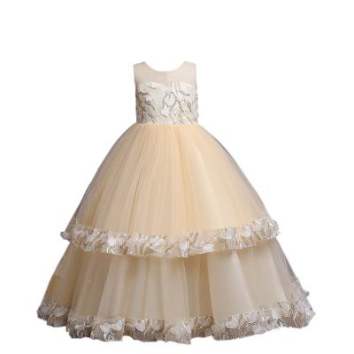 China 68060 Anti-wrinkle Children Show Dress Host Performance Dress Flower Children Gauze Pompous Dress for sale