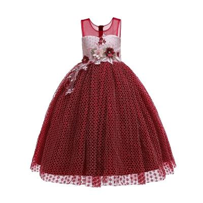 China Anti-wrinkle kids dress sleeveless princess dress Flower-flowered skirts A12 for sale