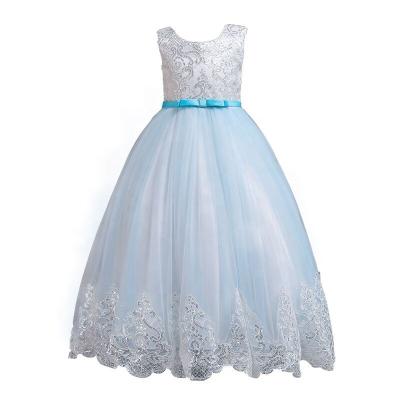 China New Anti-static Children's Dress With Sleeveless And High Waist Lace Flower For Birthday Princess Pengpeng Skirt 1380 for sale